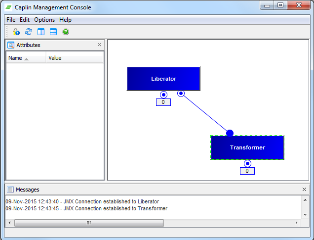 CMC Overview Screen showing connected Liberator and Transformer