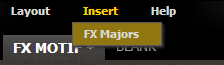 Screenshot of item in insert menu