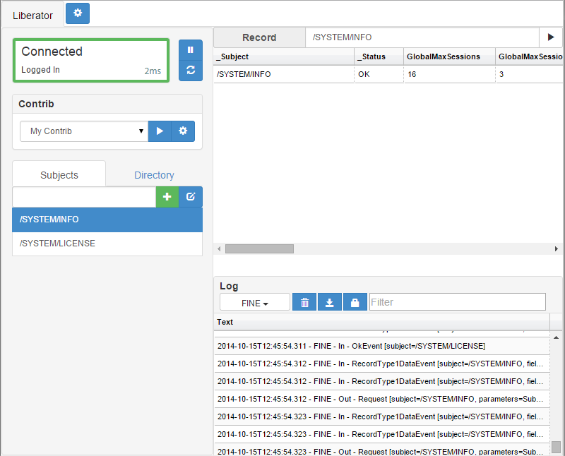 Screen shot of Liberator Explorer 6.2