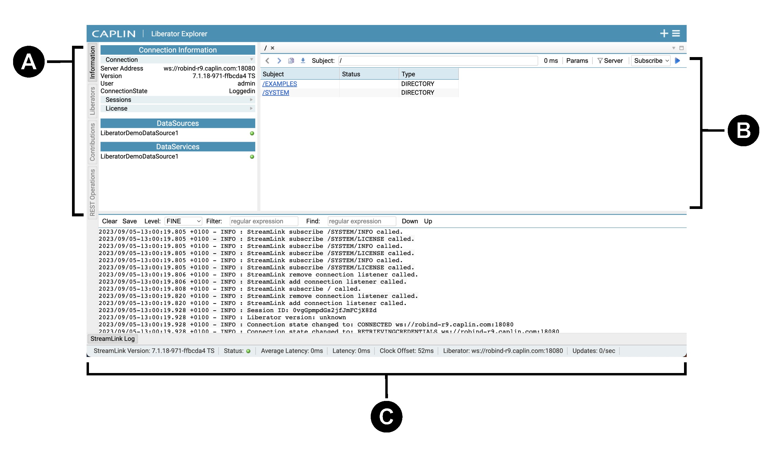 Screenshot of the Liberator layout