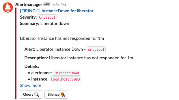 alertmanager styled down