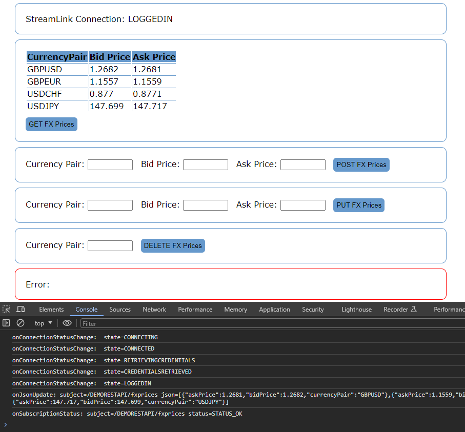 demo rest api get response ui