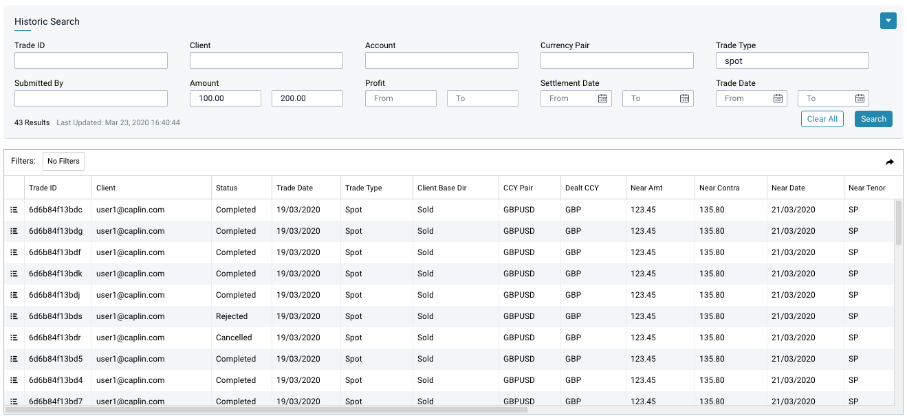 historic search overview