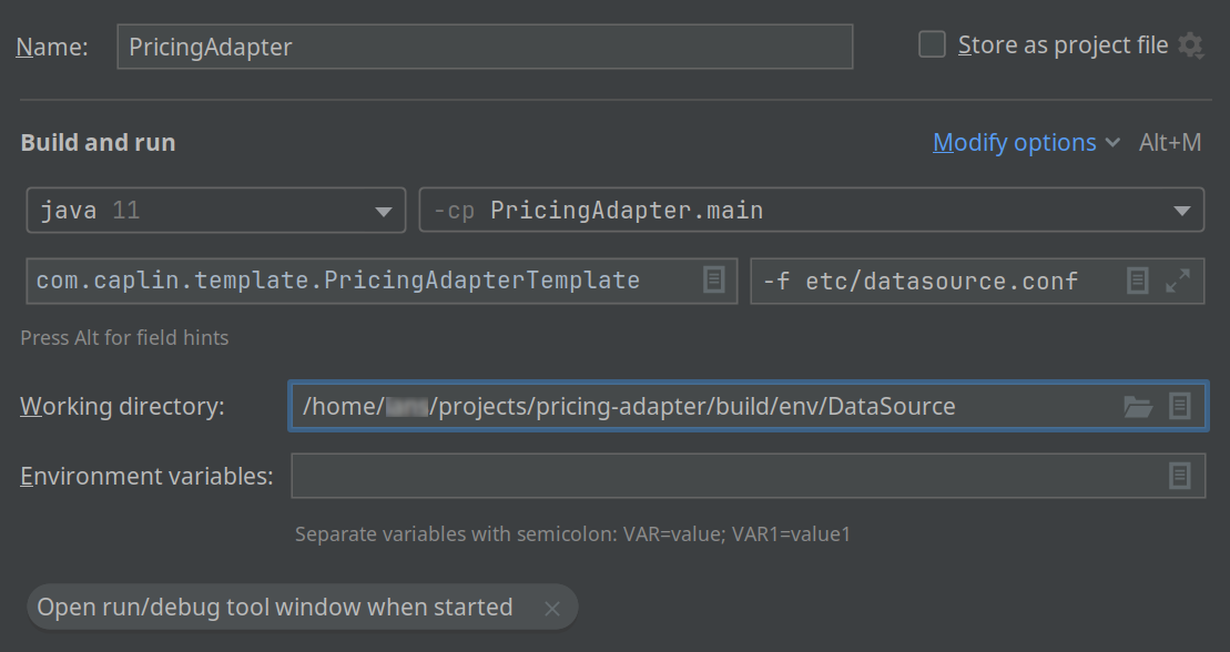 intellij run configuration example