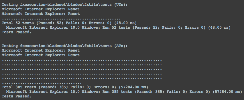 test output